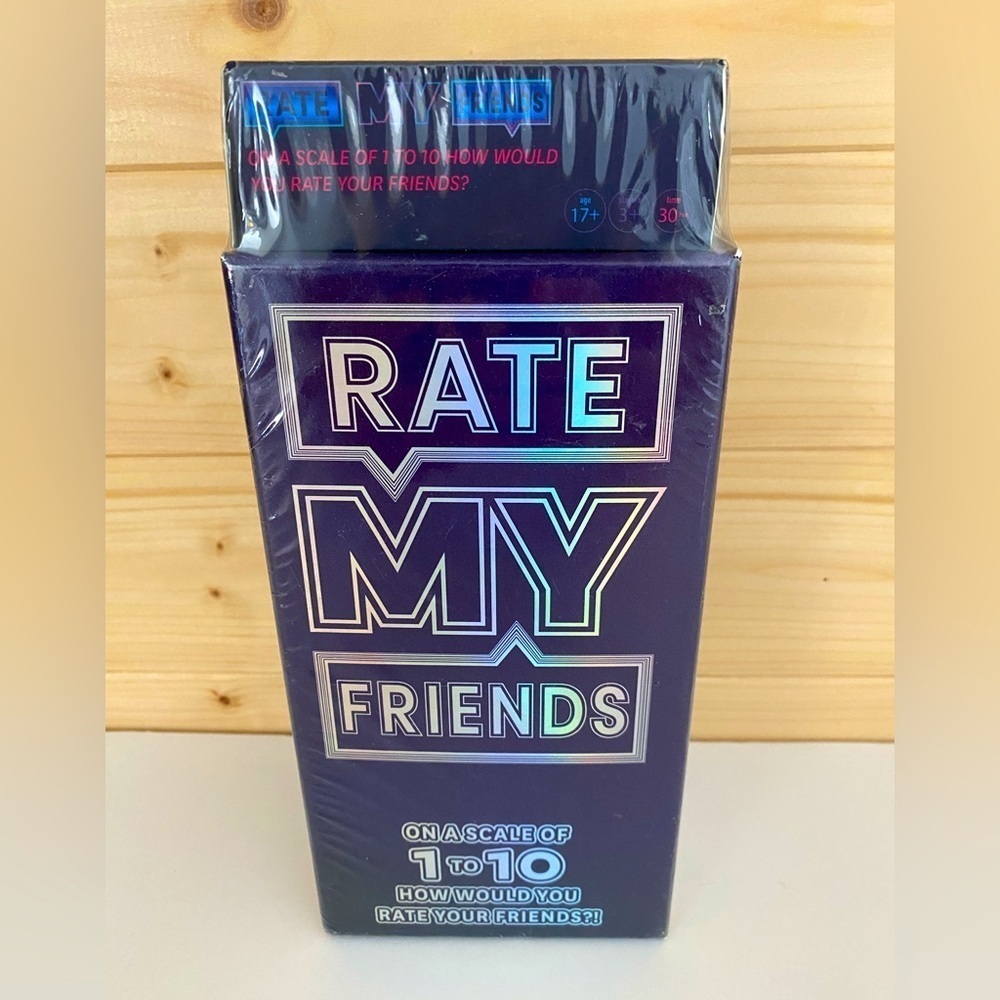 RATE My Friends The Ultimate Reveal Party Game After Dark Edition Included NEW